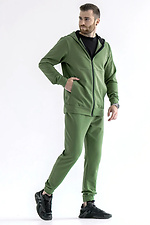 Herren-Trainingsanzug mit Reißverschluss Sport 2 Khaki Teamv 8034314 Foto №4