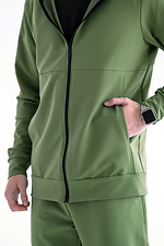 Herren-Trainingsanzug mit Reißverschluss Sport 2 Khaki Teamv 8034314 Foto №5