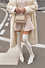 Women's milky cotton stockings M-SOCKS 2040317 photo №1