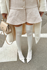 Milchige Baumwollstrümpfe für Damen M-SOCKS 2040317 Foto №3