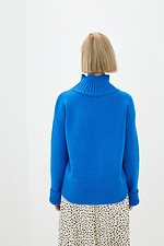 Knitted oversized sweater with a high neck  4038317 photo №3