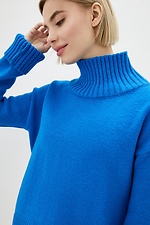 Knitted oversized sweater with a high neck  4038317 photo №4