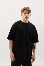 Men's black oversized cotton T-shirt Garne 8000319 photo №7