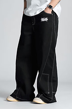 Men's oversized pants Qipa black OGONPUSHKA 8043319 photo №2