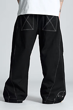 Men's oversized pants Qipa black OGONPUSHKA 8043319 photo №3