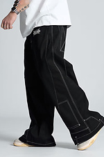 Men's oversized pants Qipa black OGONPUSHKA 8043319 photo №5