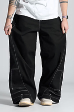 Men's oversized pants Qipa black OGONPUSHKA 8043319 photo №6