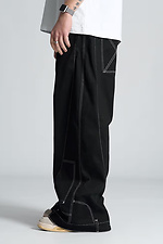 Men's oversized pants Qipa black OGONPUSHKA 8043319 photo №7
