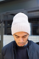 Warme Strickmütze in Beige für den Winter Without 8048322 Foto №2