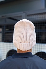 Warme Strickmütze in Beige für den Winter Without 8048322 Foto №4