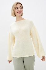 Dzianinowy sweter oversize z szerokimi rękawami  4038323 zdjęcie №1