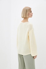 Dzianinowy sweter oversize z szerokimi rękawami  4038323 zdjęcie №3