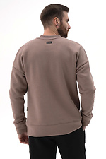 Men's Warm Sweatshirt Flatlock 3 Mocha Teamv 8034323 photo №2