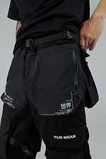 Чоловічі штани Гессан чорного кольору TUR WEAR 8037323 фото №4