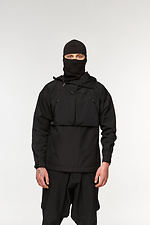 Чоловічий анорак чорного кольору TUR WEAR 8037324 фото №2