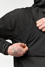 Чоловічий анорак чорного кольору TUR WEAR 8037324 фото №10