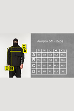 Чоловічий анорак чорного кольору TUR WEAR 8037324 фото №13