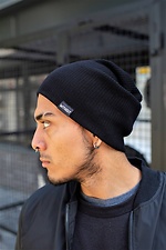 Gray thin hat for autumn Without 8048324 photo №1