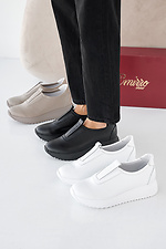 Damen-Sneakers aus weiem Leder fr Frhling und Herbst  2505325 Foto №8