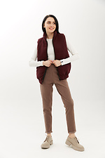 Rote Herbstweste STARLET mit hohem Kragen und Taschen Garne 3040325 Foto №2