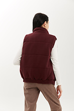 Rote Herbstweste STARLET mit hohem Kragen und Taschen Garne 3040325 Foto №4