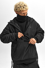 Чоловічий анорак чорного кольору TUR WEAR 8037325 фото №2