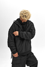 Чоловічий анорак чорного кольору TUR WEAR 8037325 фото №4