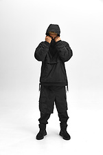 Чоловічий анорак чорного кольору TUR WEAR 8037325 фото №9