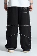 Men's oversized sweatpants Zone black OGONPUSHKA 8043325 photo №6