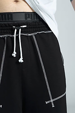 Men's oversized sweatpants Zone black OGONPUSHKA 8043325 photo №8