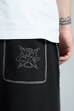 Men's oversized sweatpants Zone black OGONPUSHKA 8043325 photo №10
