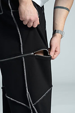 Men's oversized sweatpants Zone black OGONPUSHKA 8043325 photo №11