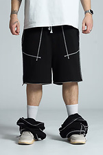 Men's oversized sweatpants Zone black OGONPUSHKA 8043325 photo №13