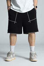 Men's oversized sweatpants Zone black OGONPUSHKA 8043325 photo №16