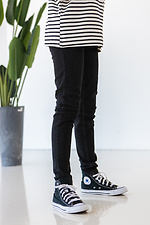 Весенние стрейчевые джинсы мом серого цвета с высокой талией и поясом  4014326 фото №5