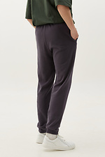Трикотажні спортивні штани сірого кольору із манжетами GEN 8000326 фото №3