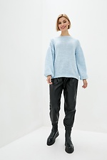 Dzianinowy sweter oversize z szerokimi rękawami  4038327 zdjęcie №2