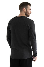 Herren Langarm-T-Shirt Dunkelgrau Teamv 8034327 Foto №2