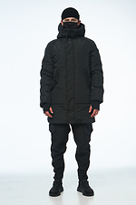 Men's warm parka in black TUR WEAR 8037328 photo №5