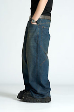 Men's Oversized Skater Jeans in Dark Blue OGONPUSHKA 8043328 photo №9