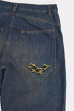 Men's Oversized Skater Jeans in Dark Blue OGONPUSHKA 8043328 photo №13
