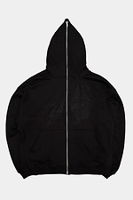 Men's Zipper Hoodie with Rhinestones Gloss Black OGONPUSHKA 8043329 photo №14