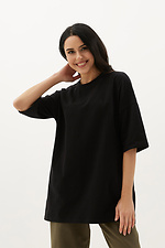 Übergroßes, lang geschnittenes T-Shirt aus Baumwolle mit weiten Ärmeln Garne 8000330 Foto №3