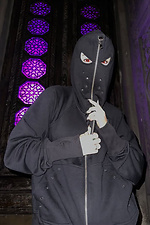 Damen Oversize Zipper Hoodie Peeper schwarz OGONPUSHKA 8043330 Foto №7