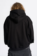 Black Tag Zipper Oversized Hoodie OGONPUSHKA 8043331 photo №3