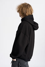 Black Tag Zipper Oversized Hoodie OGONPUSHKA 8043331 photo №4