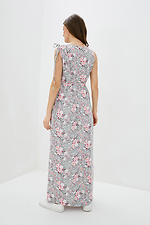 Длинное платье в пол MARUSYA из штапеля в цветочный принт Garne 3038332 фото №3