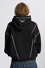 Urchi black oversized zipper hoodie OGONPUSHKA 8043332 photo №3