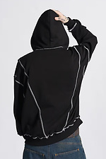 Urchi black oversized zipper hoodie OGONPUSHKA 8043332 photo №9