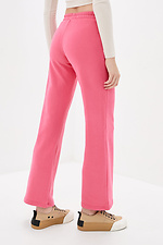 Розовые хлопковые брюки ELIS в спортивном стиле Garne 3037333 фото №3